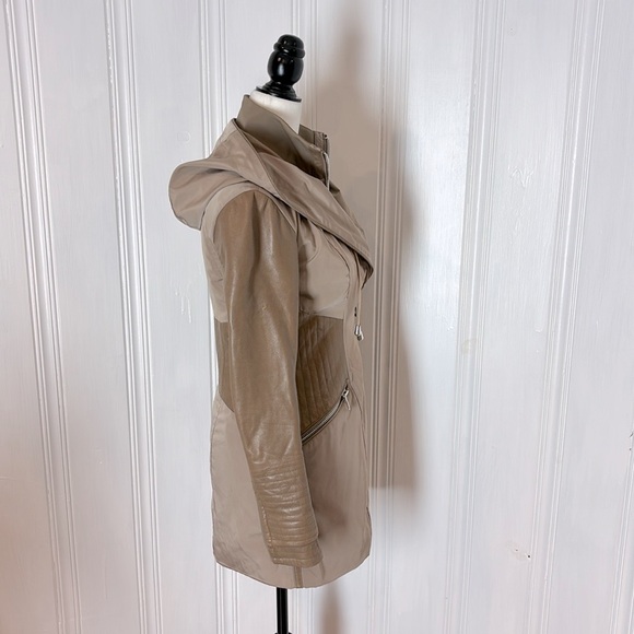 RUDSAK leather hooded trench - Picture 3 of 15
